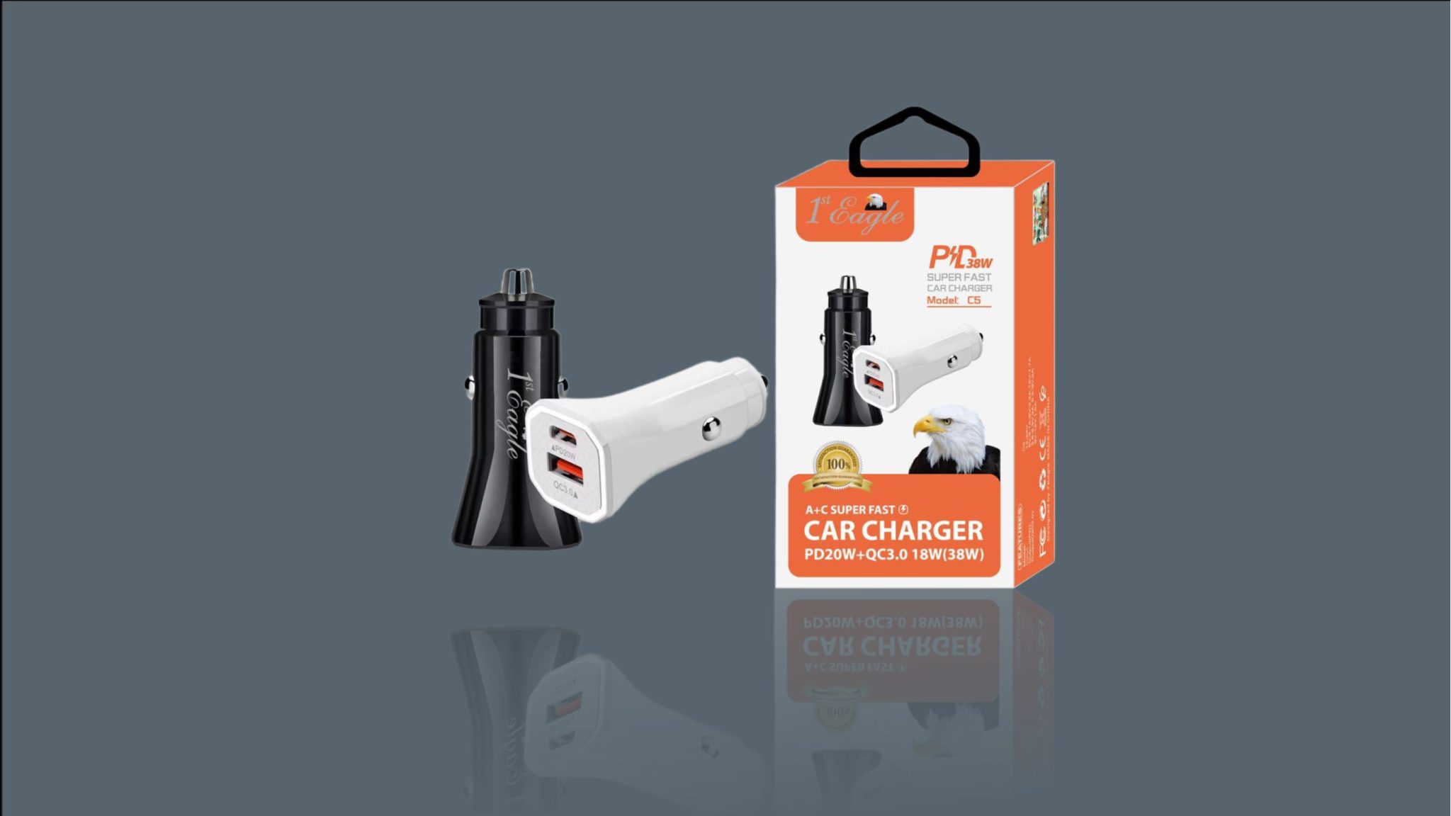 C5 PD Fast Car Charger